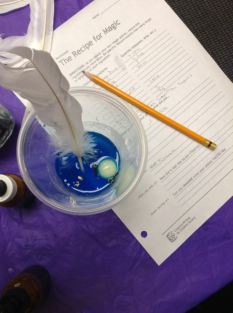 CWC student worksheet.