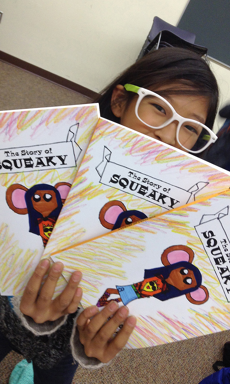 CWC Student with books.